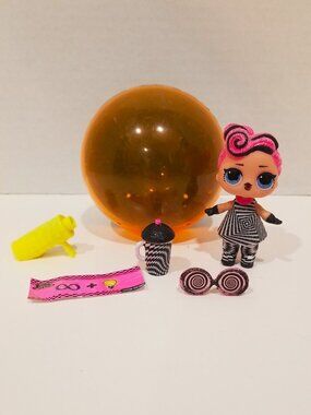 L.O.L. Surprise! Lights Glitter "Optical" Doll & Accessories, EUC